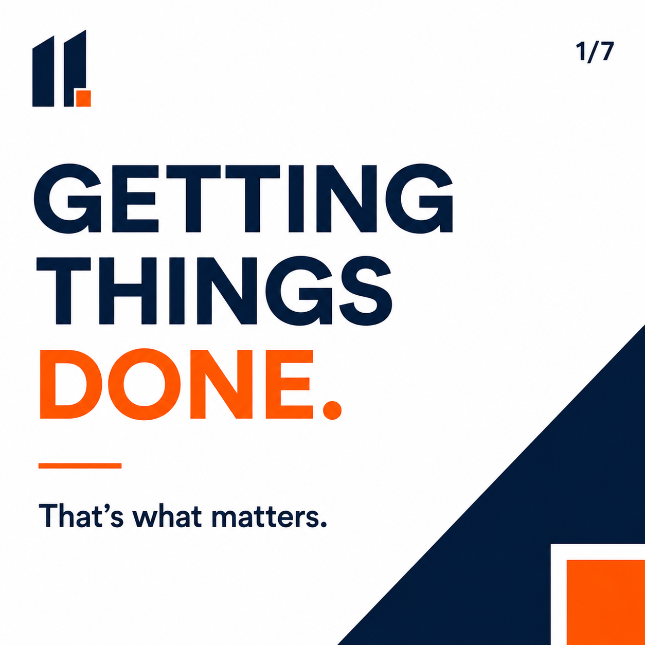 Getting things done