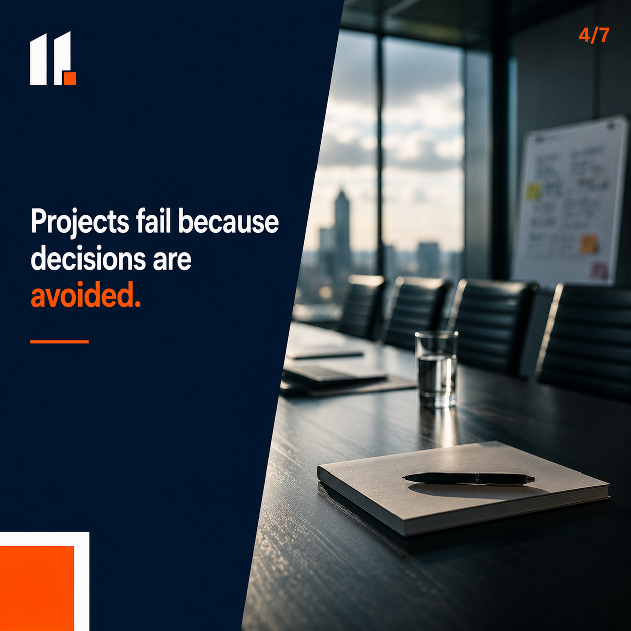 Projects fail because decisions are avoided